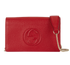 Interlocking G Crossbody Bag, &pound;450, Handbags, Red, Leather, Front view